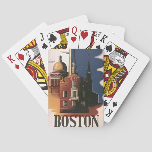  Boston, Massachusetts Paul Revere's Ride Speelkaarten (Achterkant)