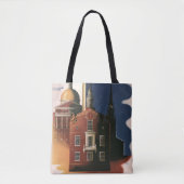 Boston, Massachusetts Paul Revere's Ride Tote Bag (Voorkant)
