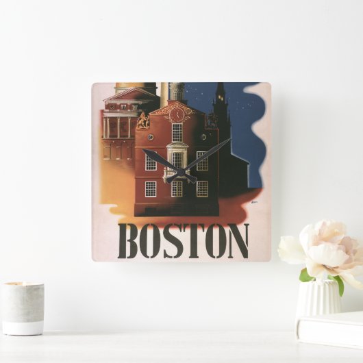  Boston, Massachusetts Paul Revere's Ride Vierkante Klok (Huis)