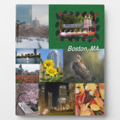 Boston, Massachusetts Photo Collage Fotoplaat (Voorkant)
