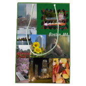 Boston, Massachusetts Photo Collage Medium Cadeauzakje (Achterkant)