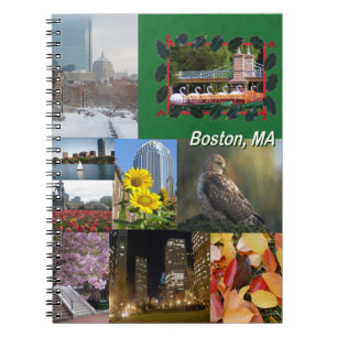Boston, Massachusetts Photo Collage Notitieboek