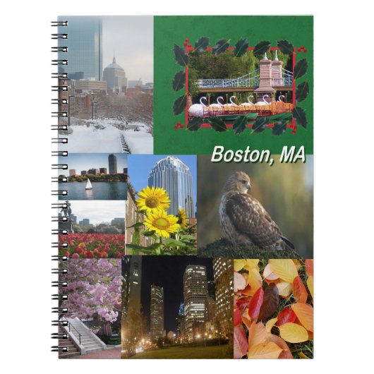 Boston, Massachusetts Photo Collage Notitieboek (Voorkant)