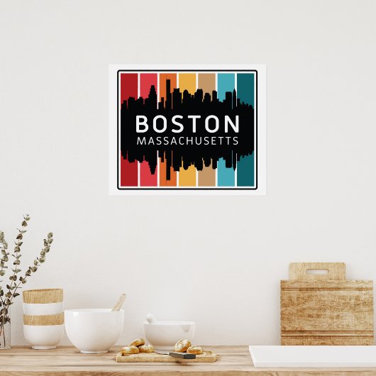 Boston Massachusetts Poster (Keuken)