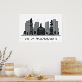 Boston Massachusetts Poster (Keuken)