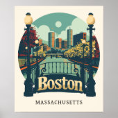 Boston Massachusetts Poster (Voorkant)