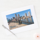 Boston Massachusetts Rechthoekige Sticker (Envelop)