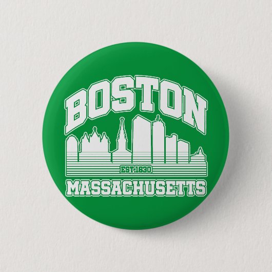 Boston, Massachusetts Ronde Button 5,7 Cm (Voorkant)