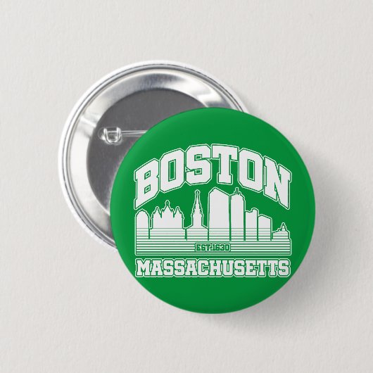 Boston, Massachusetts Ronde Button 5,7 Cm (Voorkant /achterkant)