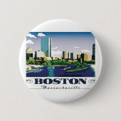 Boston, Massachusetts Ronde Button 5,7 Cm (Voorkant)