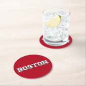 Boston Massachusetts Ronde Kartonnen Onderzetter (Insitu)