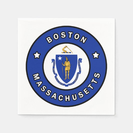 Boston Massachusetts Servet (Voorkant)