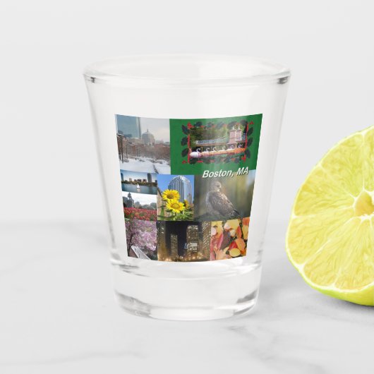 Boston, Massachusetts Shot Glas (Voorkant)
