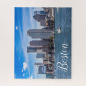 Boston Massachusetts Silhouet Legpuzzel (Verticaal)
