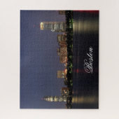 Boston Massachusetts Silhouette Legpuzzel (Verticaal)