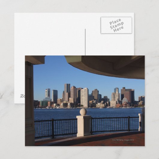 Boston, Massachusetts skyline 2 Briefkaart (Voorkant / Achterkant)