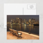 Boston, Massachusetts skyline 3 Briefkaart (Voorkant / Achterkant)