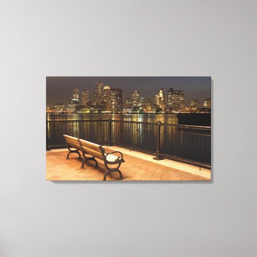 Boston, Massachusetts skyline 3 Canvas Afdruk (Voorkant)
