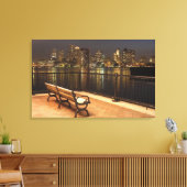 Boston, Massachusetts skyline 3 Canvas Afdruk (Insitu (Woonkamer))