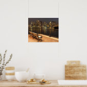Boston, Massachusetts skyline 3 Poster (Keuken)