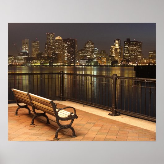 Boston, Massachusetts skyline 3 Poster (Voorkant)
