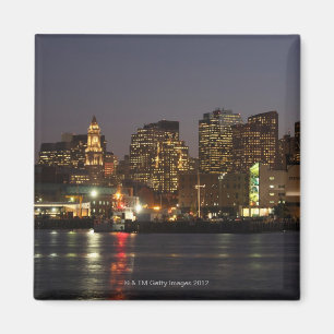 Boston, Massachusetts skyline 4 Magneet