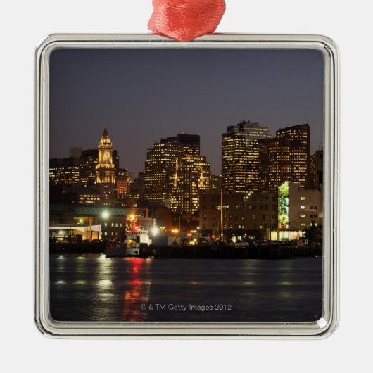 Boston, Massachusetts skyline 4 Metalen Ornament (Voorkant)