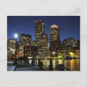 Boston, Massachusetts skyline Briefkaart (Voorkant)
