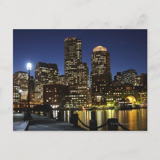 Boston, Massachusetts skyline Briefkaart (Voorkant)
