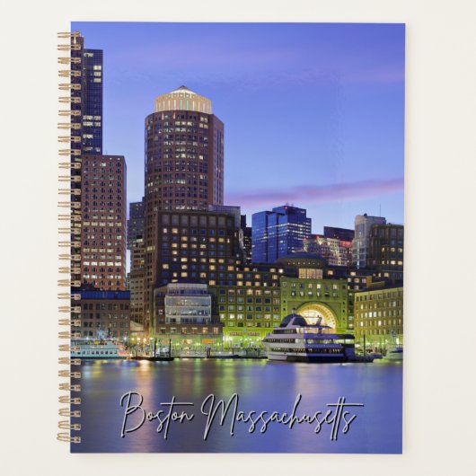 Boston Massachusetts Skyline Calendar Planner (Voorkant)