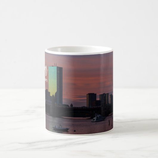 Boston Massachusetts Skyline Coffee Mug Koffiemok (Center)