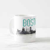 BOSTON MASSACHUSETTS SKYLINE - Drink mok (Voorkant links)