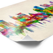 Boston Massachusetts Skyline Foto Afdruk (Hoek)