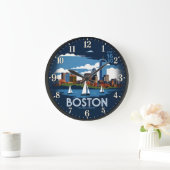 Boston Massachusetts Skyline Grote Klok (Huis)