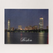 Boston Massachusetts Skyline Jigzaag Puzzle Legpuzzel (Horizontaal)