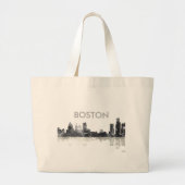BOSTON MASSACHUSETTS SKYLINE - Jumbo Canvas tas (Voorkant)