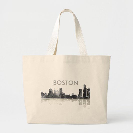 BOSTON MASSACHUSETTS SKYLINE - Jumbo Canvas tas (Voorkant)