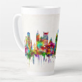 Boston Massachusetts Skyline Latte Mok (Linkerhoek)