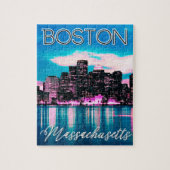 Boston Massachusetts Skyline Legpuzzel (Verticaal)