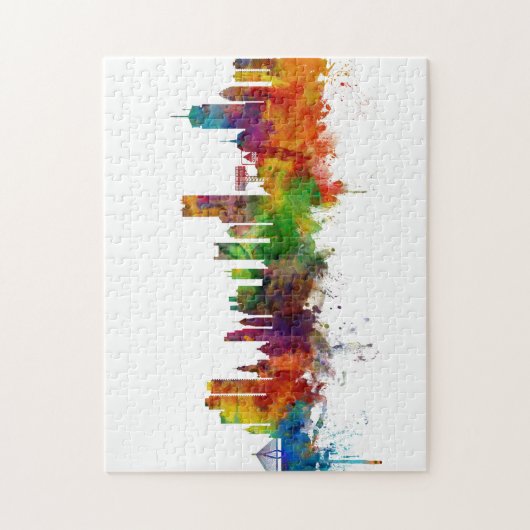 Boston Massachusetts Skyline Legpuzzel (Verticaal)