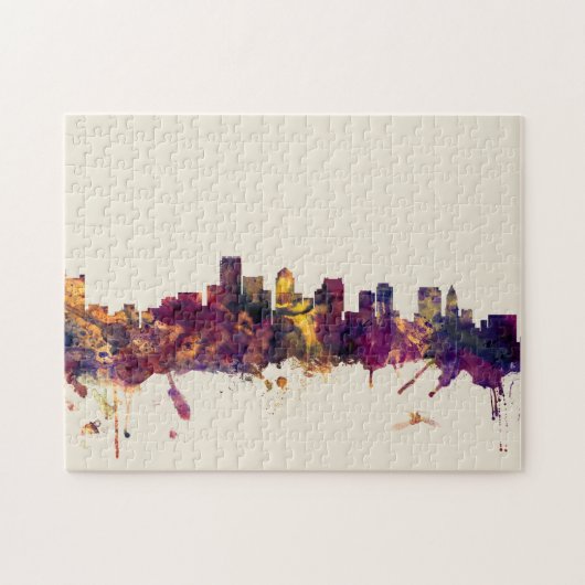 Boston Massachusetts Skyline Legpuzzel (Horizontaal)