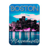 Boston Massachusetts Skyline Magneet (Verticaal)