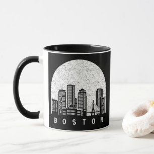 Boston Massachusetts Skyline Mok