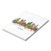 Boston Massachusetts Skyline Notitieblok (Linkerzijde)