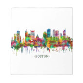 Boston Massachusetts Skyline Notitieblok (Voorkant)