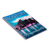 Boston Massachusetts Skyline Notitieboek (Rechterzijde)