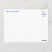 Boston Massachusetts Skyline op Sunset Post Card Briefkaart (Achterkant)