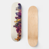 Boston Massachusetts Skyline Persoonlijk Skateboard (Voorkant)