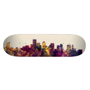 Boston Massachusetts Skyline Persoonlijk Skateboard