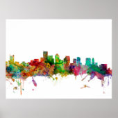 Boston Massachusetts Skyline Poster (Voorkant)
